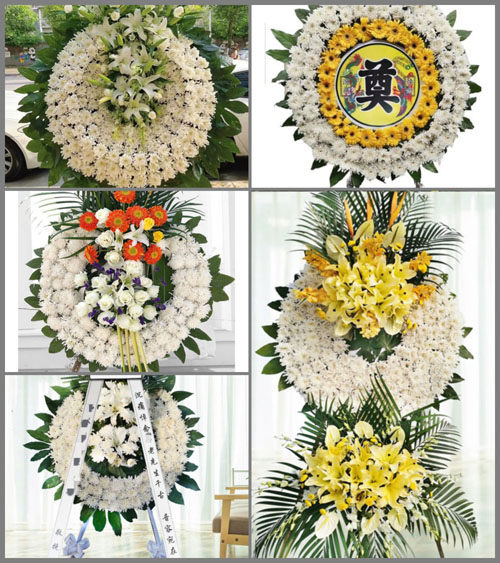 广东梅州市五华县潭下镇中村村花圈速递